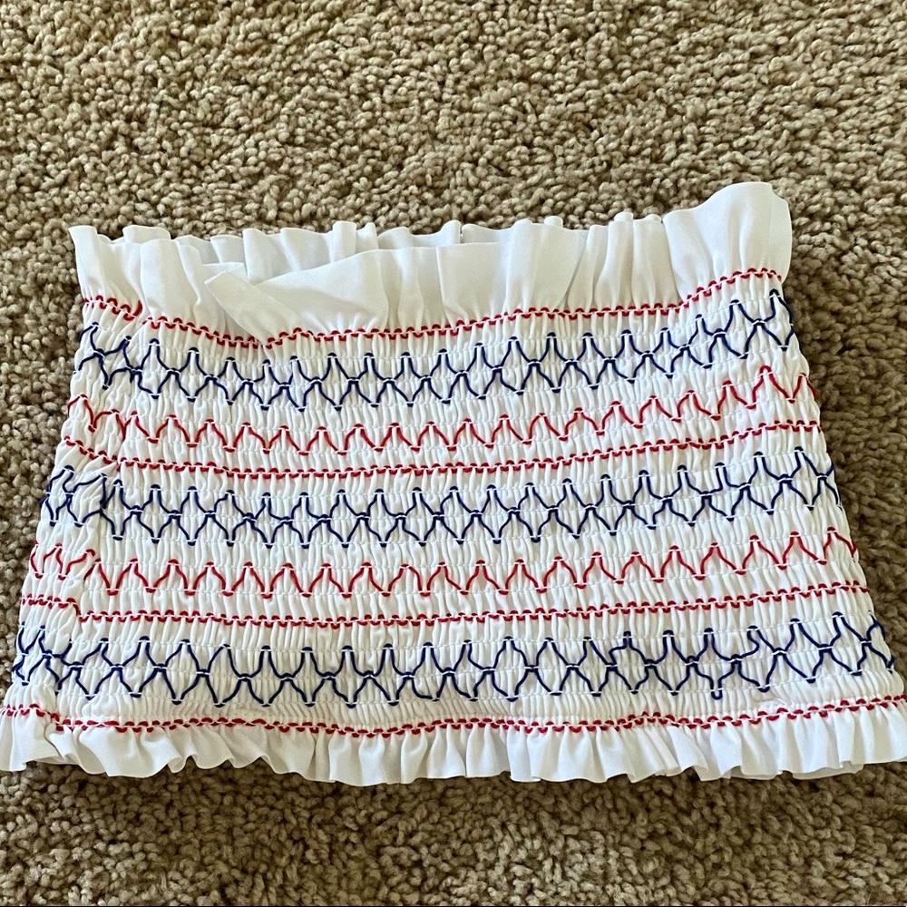 Red White and Blue bikini top size medium